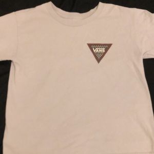 Vans Checkered Logo Triangle T-shirt - Grey -Small